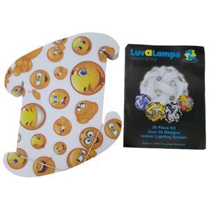 Emoji Puzzle Lamp Kit 30 Pieces DIY FanLampz Light & Cord Not Included